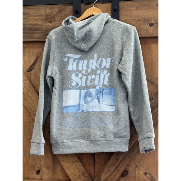Taylor Swift 1989 Hoodie Sz S Gray Taylor's Version Pullover Sweatshirt Album - Picture 2 of 4